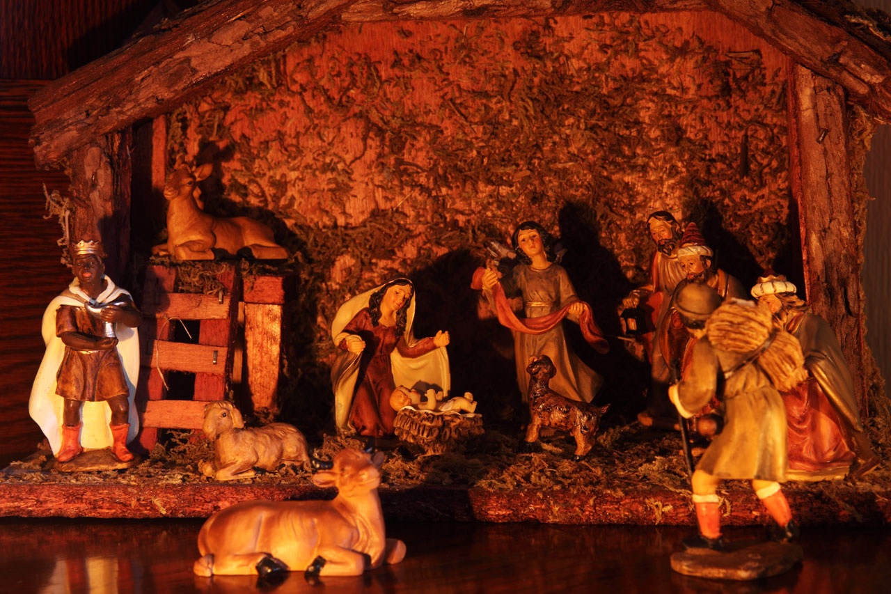 Picture Of The Nativity Scene.